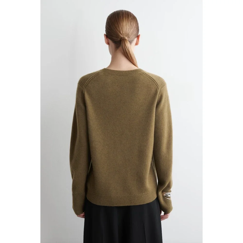 COS Cashmere Sweater Green Size S - Picture 3 of 9